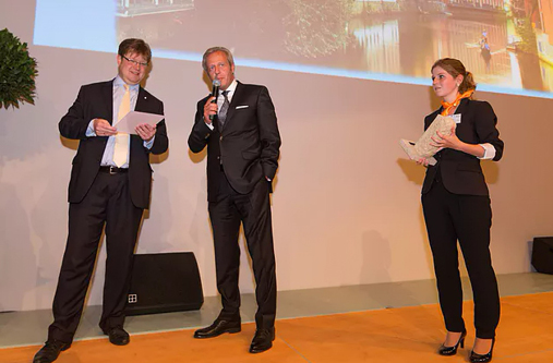 Leipziger Immobilienpreis 2015: Preisverleihung durch Ronald Linke, Vorsitzender des Haus & Grund Leipzig Vereins